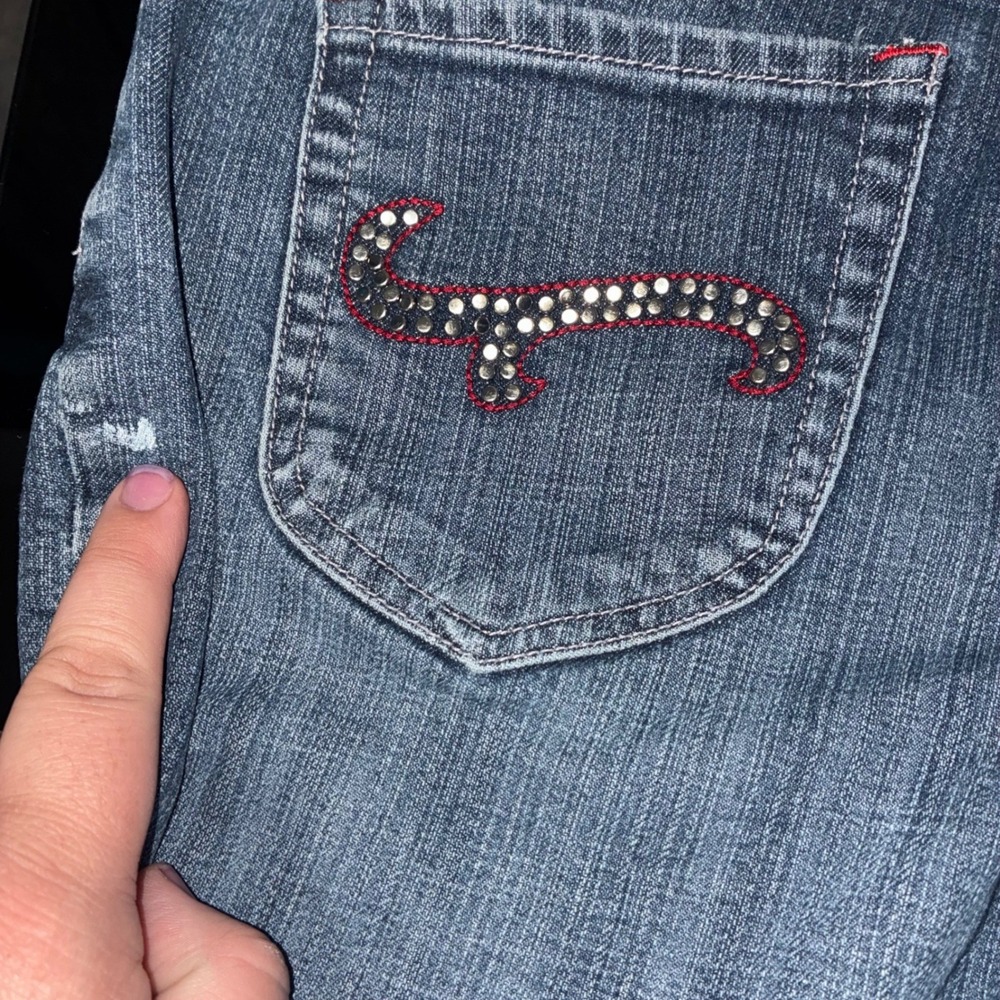 Chico's Platinum Quartz MR Blue Jeans Straight Leg Women Size 1 Reg (US 8) - Picture 9 of 9